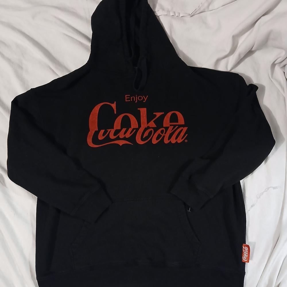 Coca-Cola Black Hoodie with Red Logo